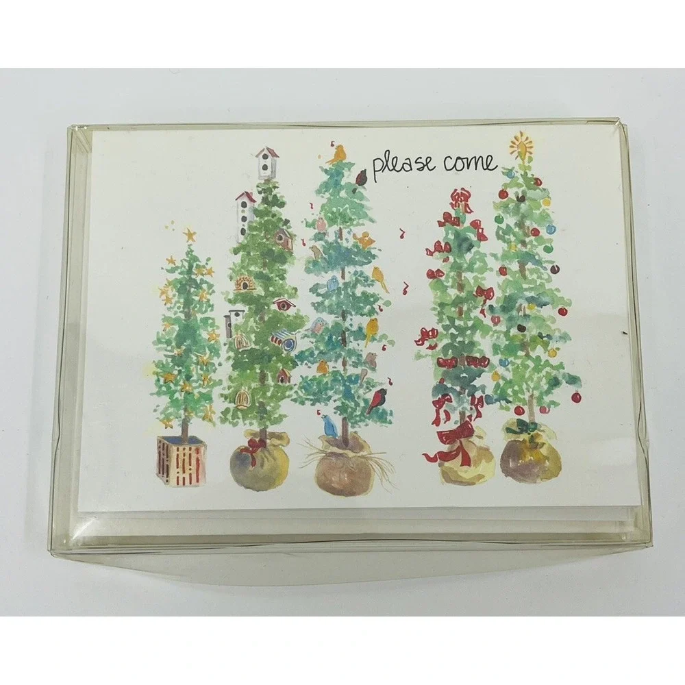 Nancy Phelps Art Christmas Invitations Cards with Envelopes Set of 12